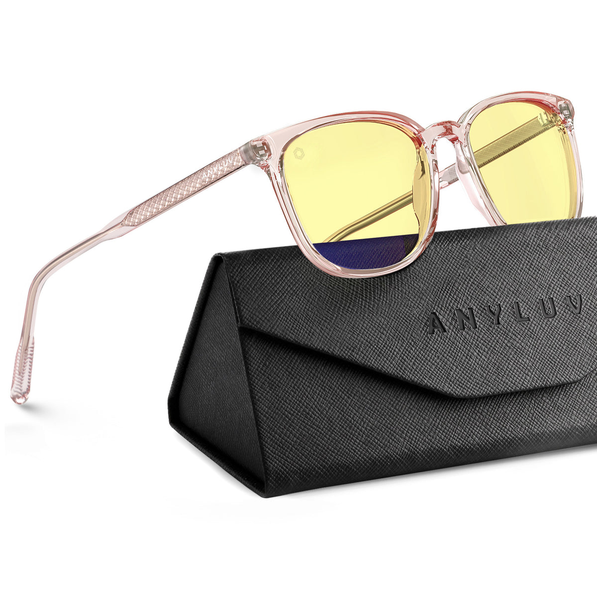 ANYLUV Blue Light Glasses for Woman Men, Womens Blue Light Blocking Glasses Computer Glasses Anti Eyestrain WMAN161-6GP