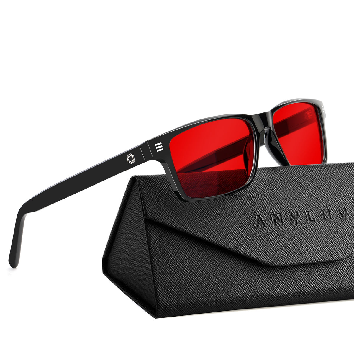 ANYLUV Blue Light Glasses Men Woman, Blue Light Blocking Glasses for Computer Gaming, Eye Strain Relief Eye Protection WMAN4508-1SE