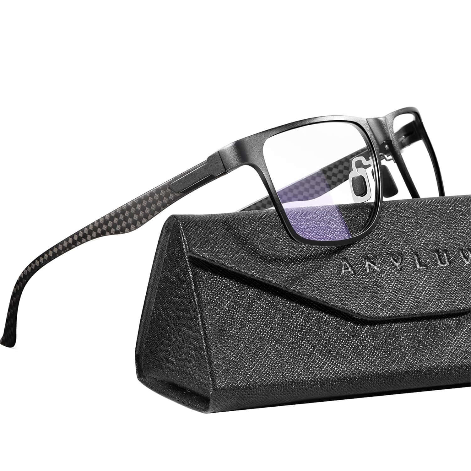 Upgraded Carbon Fiber Temples Blue Light Blocking Glasses 4550-1
