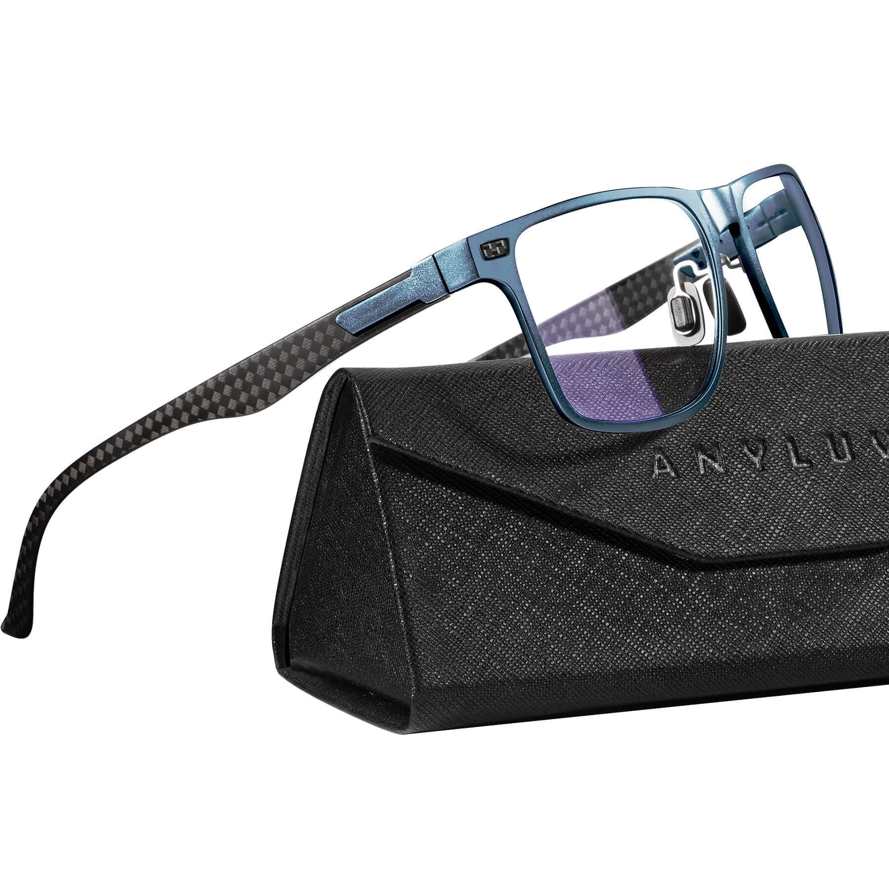 Upgraded Carbon Fiber Temples Blue Light Blocking Glasses 4554-5