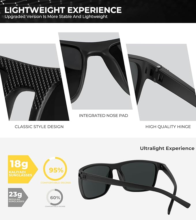 4 Pack Mens-Sunglasses Polarized Sun-Glasses Men: Classic Sunglasses for Driving Fishing Golf With UV400 Protection 156-8