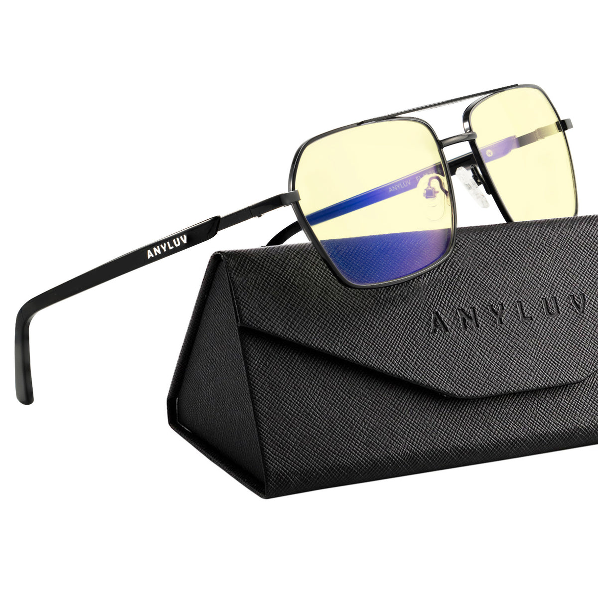 ANYLUV Blue Light Glasses Men/Women, Blue Light Blocking Glasses, Computer Screen Blocker Eyes Protection Glasses WMAN6528-1