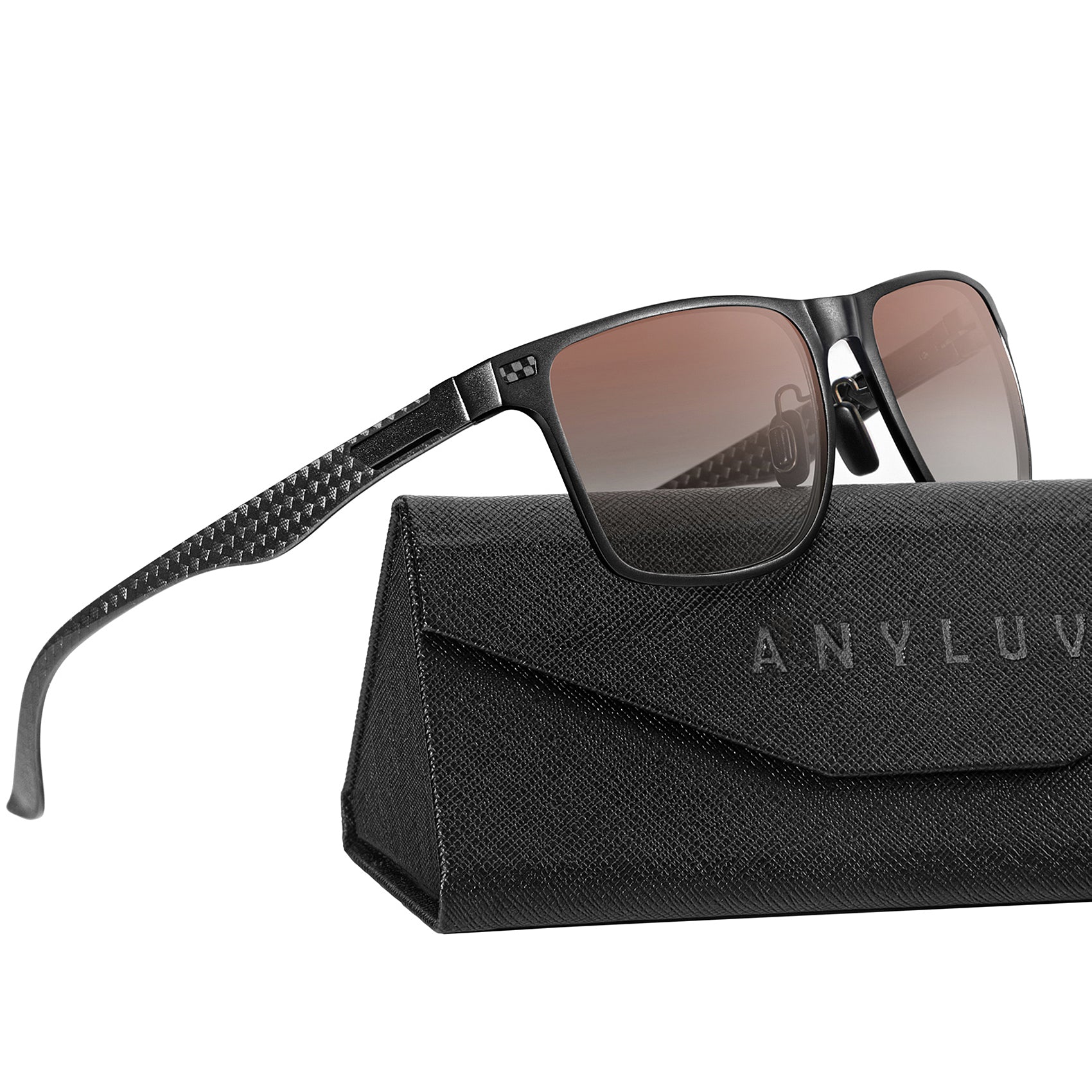 Luxury Carbon Fiber Temple Sunglasses S54-10