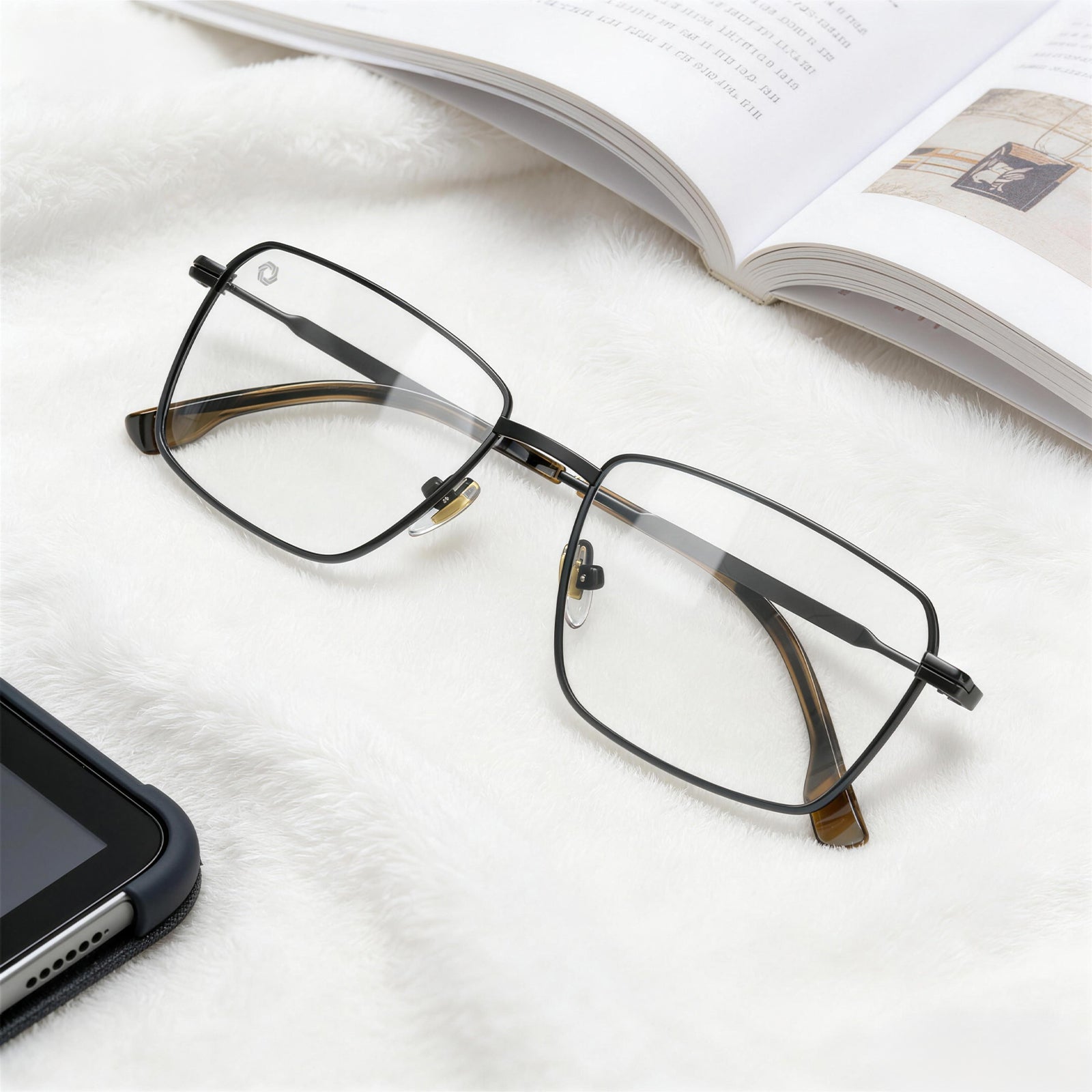 ANYLUV Reading Glasses Men/Women, Anti Eyestrain Blue Light Reader for Women, Metal Cheaters Reading Computer Glasses(WMAN139-1-L150)