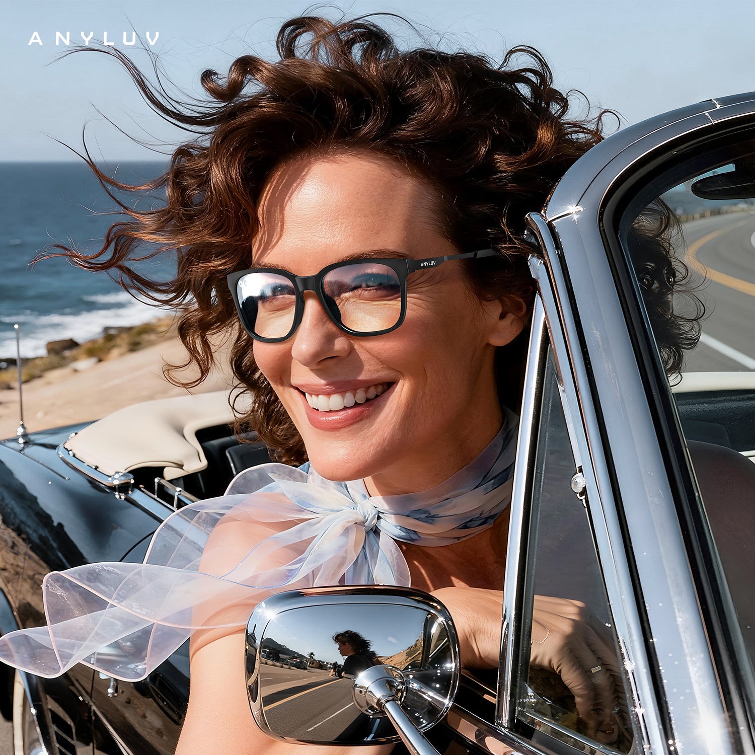 ANYLUV Reading Glasses Men/Women, Anti Eyestrain Blue Light Reader for Women, Metal Cheaters Reading Computer Glasses(WMAN114-2EP-L150)