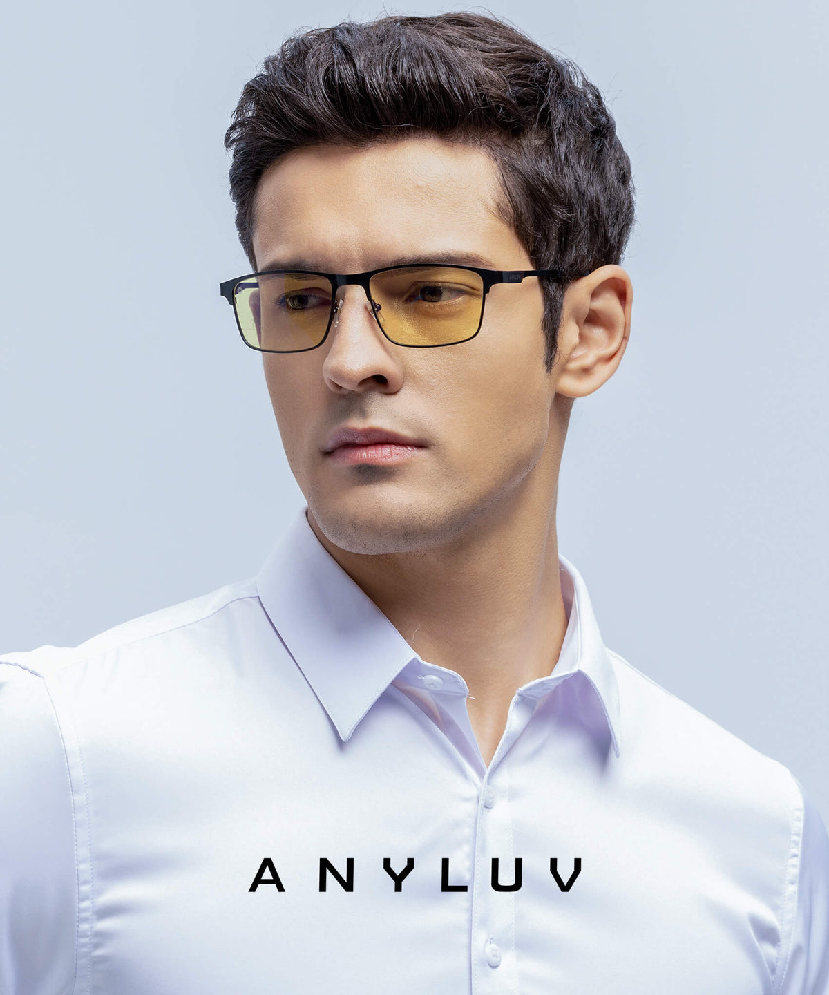 ANYLUV Blue Light Glasses for Men/Women, Lightweight Blue Light Blocking Glasses, Anti-Eye Strain Computer Glasses for Gaming WMAN132-1GP