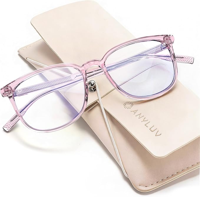 ANYLUV Blue Light Glasses for Woman Men, Womens Blue Light Blocking Glasses Computer Glasses Anti Eyestrain AN161-6EP