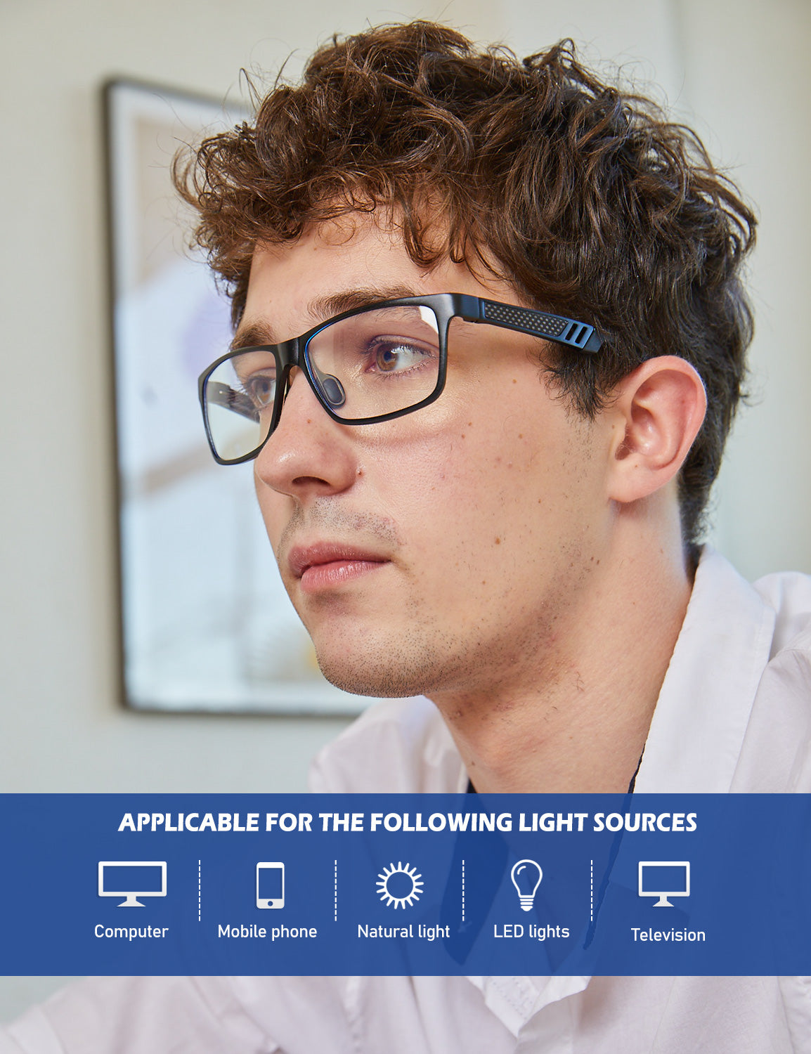ANYLUV Blue Light Blocking Glasses for Men Computer Glasses UPC: 850078493279