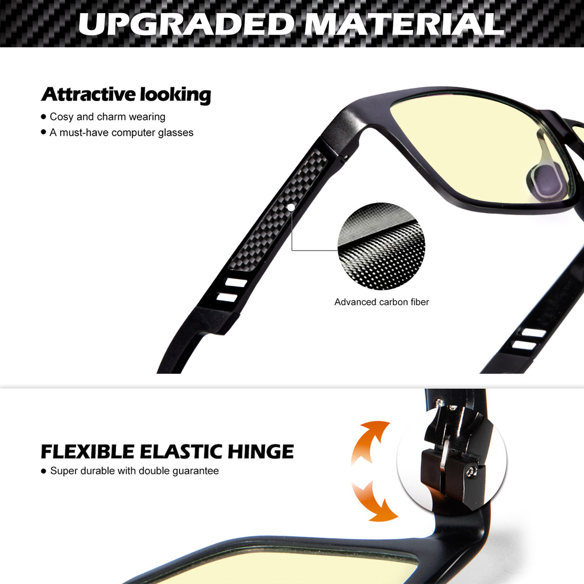 ANYLUV Blue Light Blocking Glasses for Computer and Reading Lightweight Al-Mg Metal Anti-Eye Strain Glasses for Woman & Men WMAN6571-1