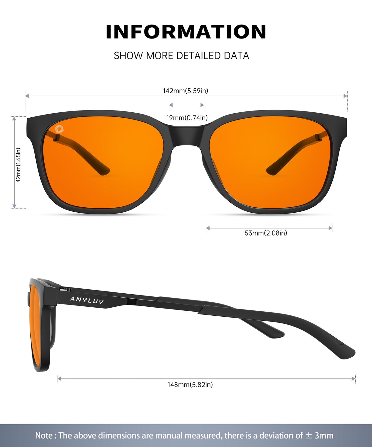 ANYLUV Blue Light Glasses for Men, Lightweight Computer Gaming Glasses, Stylish Anti Eyestrain Blue Light Blocking Men WM114-2MP