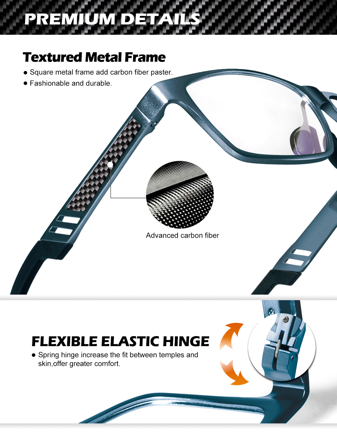 Al-Mg Metal Frame Reading Glasses 4571-5-L150