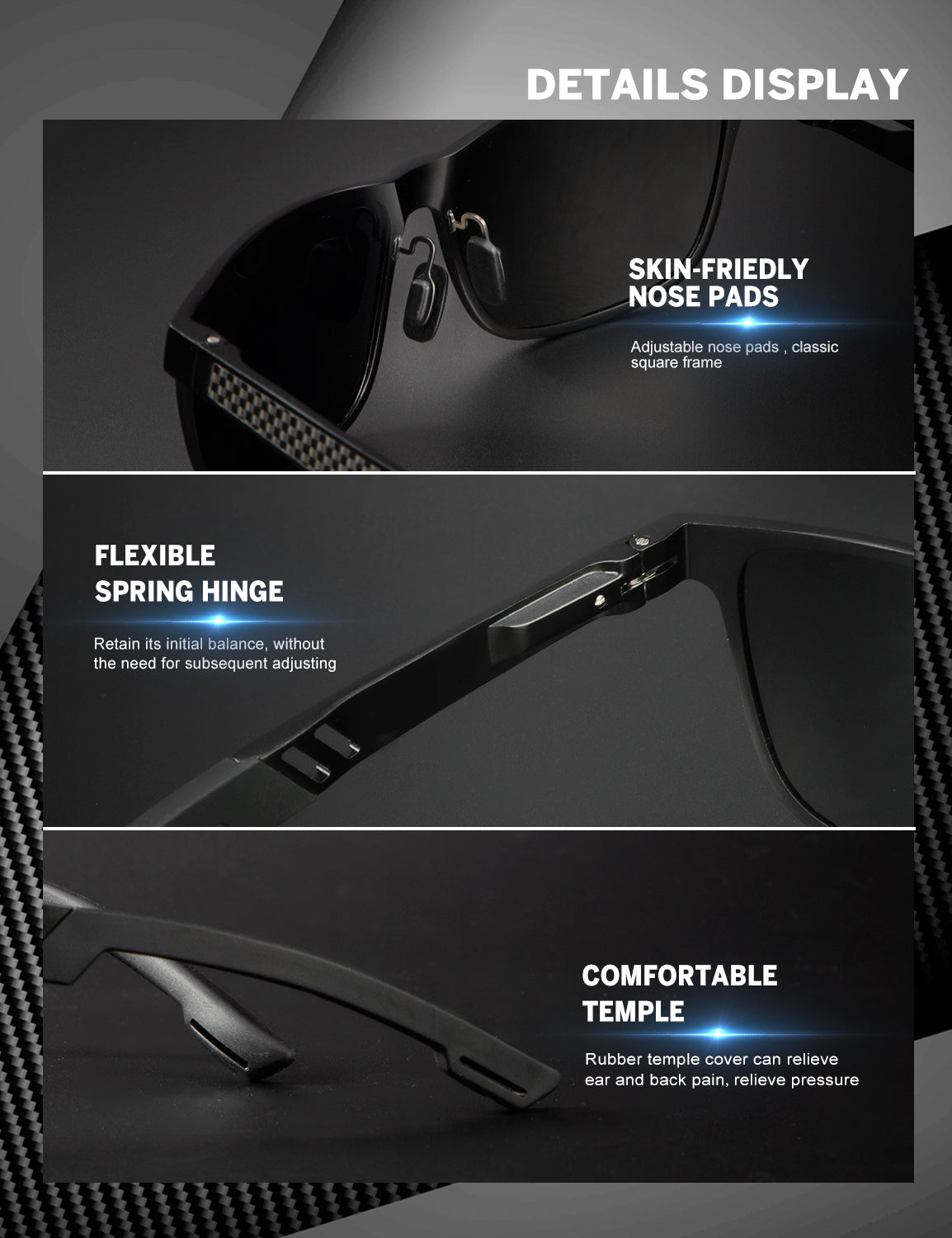 Al-Mg Metal Frame Sunglasses S53-4