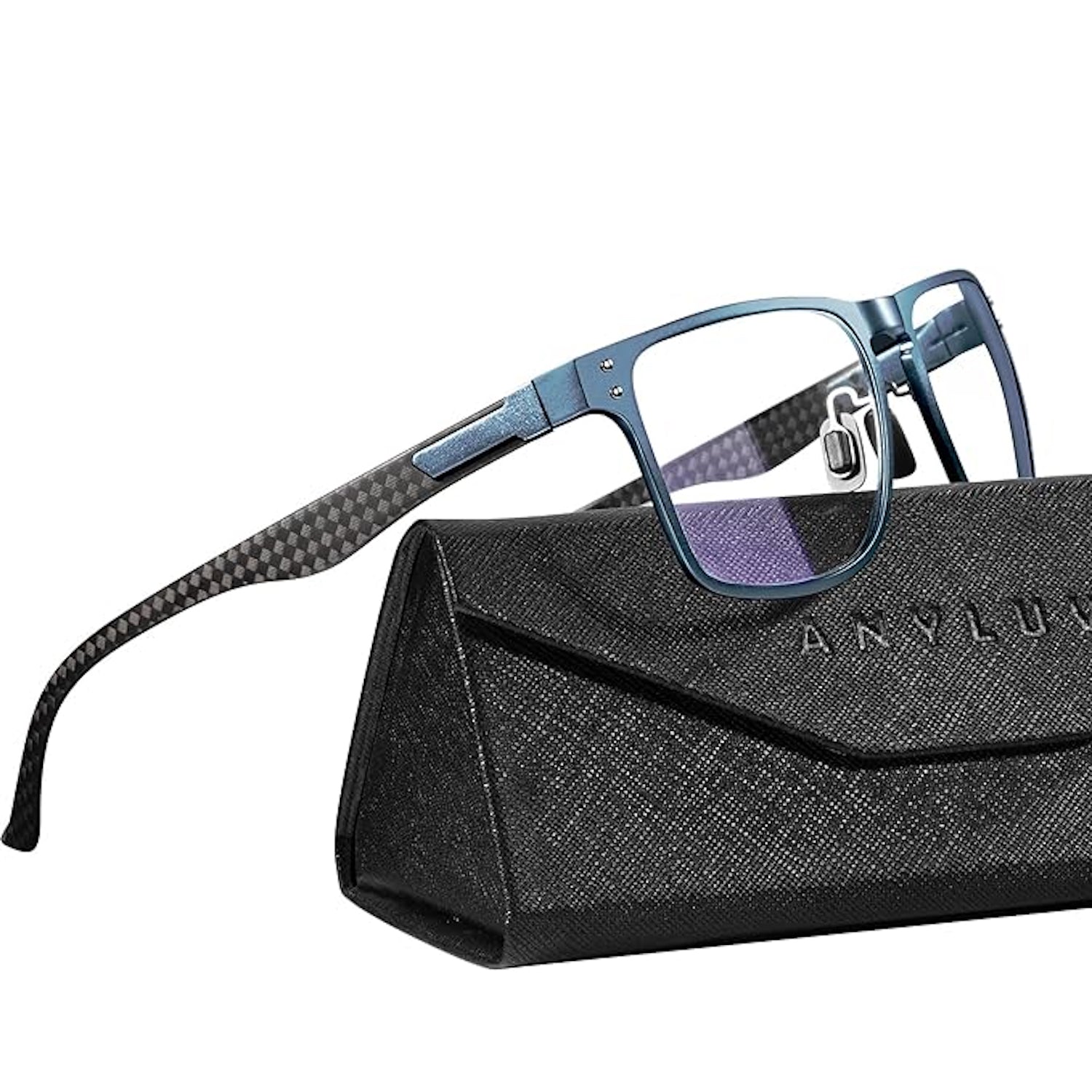 Upgraded Carbon Fiber Temples Blue Light Blocking Glasses 4552-5