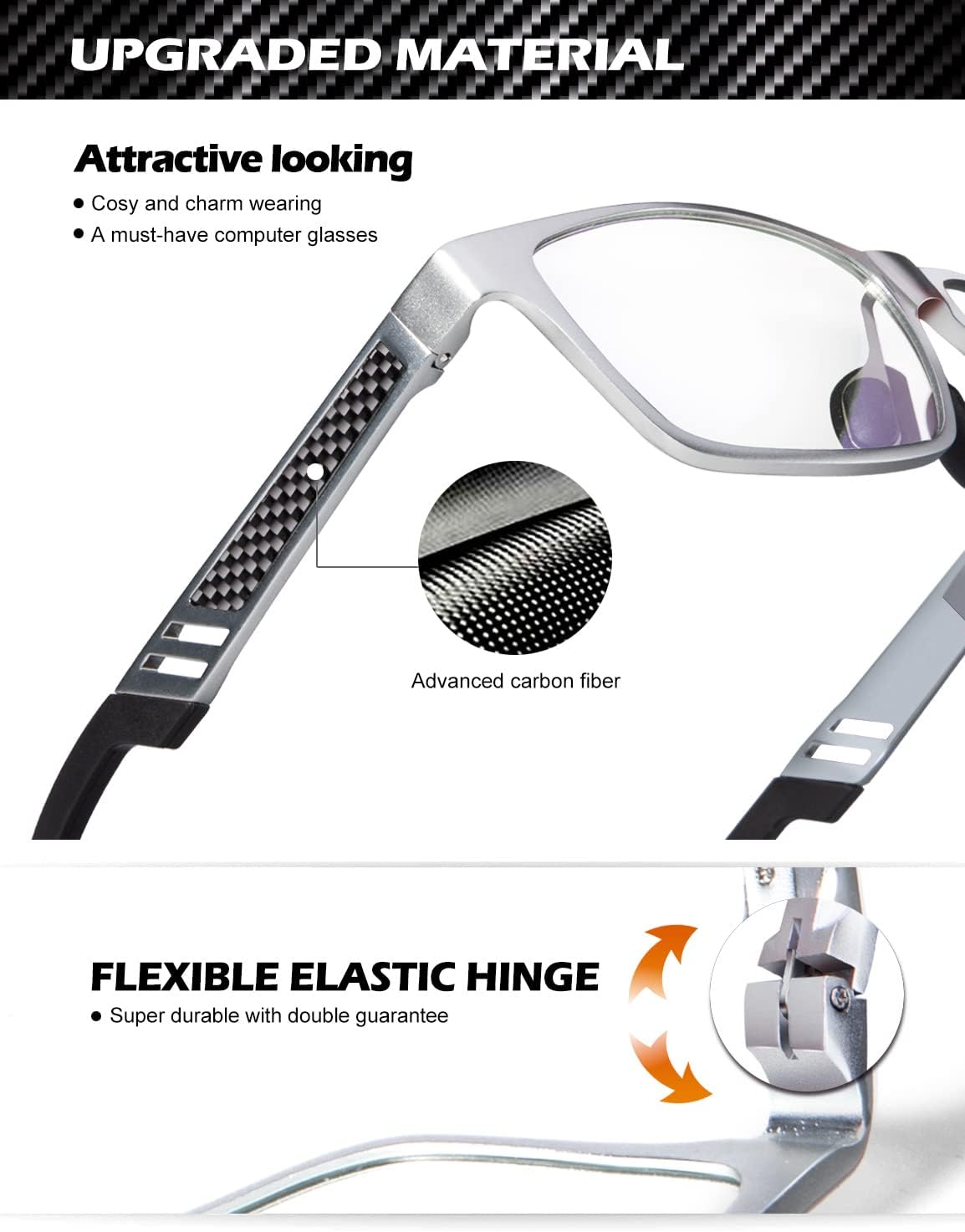 Al-Mg Metal Frame Reading Glasses 4571-3