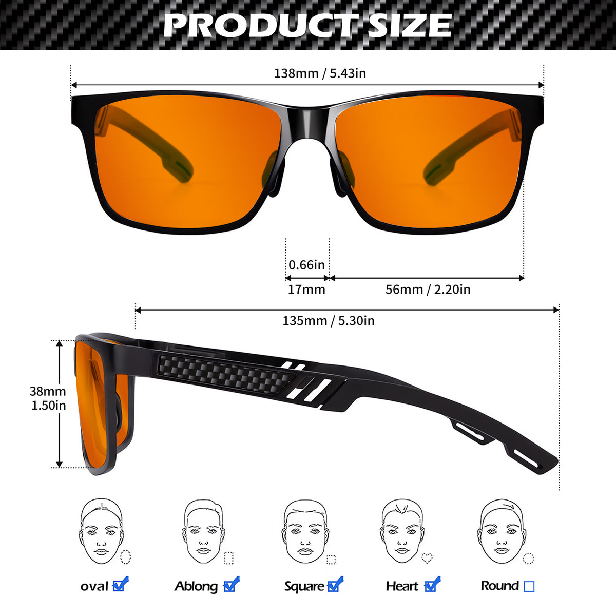 ANYLUV Blue Light Blocking Glasses Men Computer Gaming Glasses Lightweight Al-Mg Metal Anti Eyestrain Eye Protection/Orange Lens WMAN9971-1