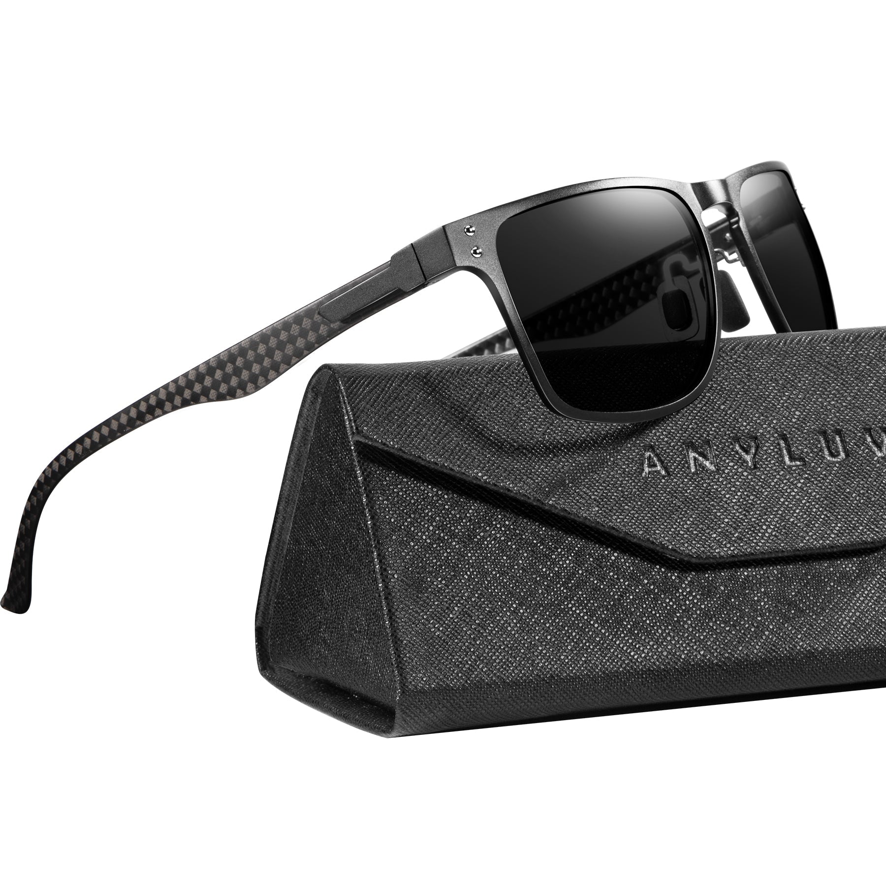 Luxury Carbon Fiber Temple Sunglasses S52-1