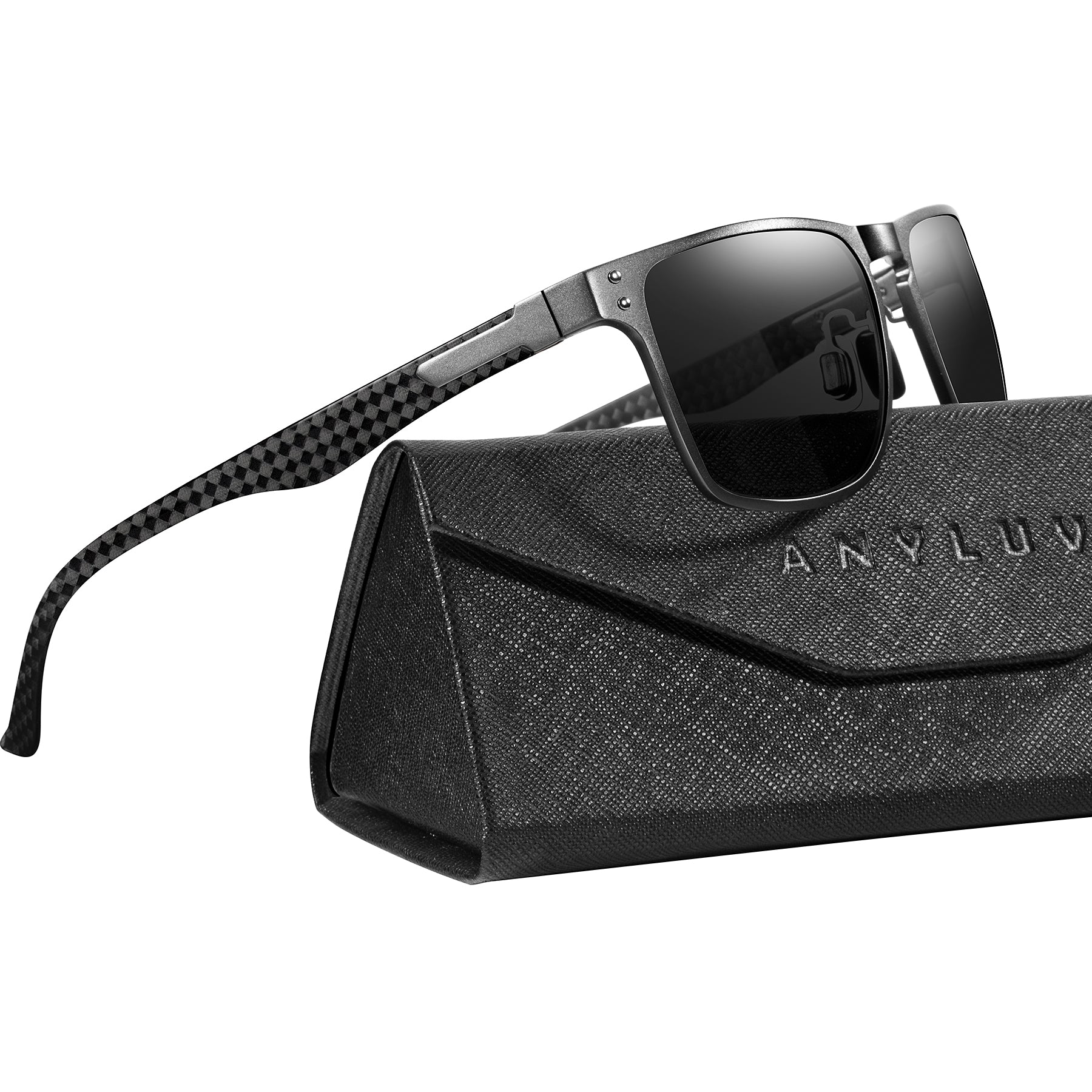 Luxury Carbon Fiber Temple Sunglasses S52-2