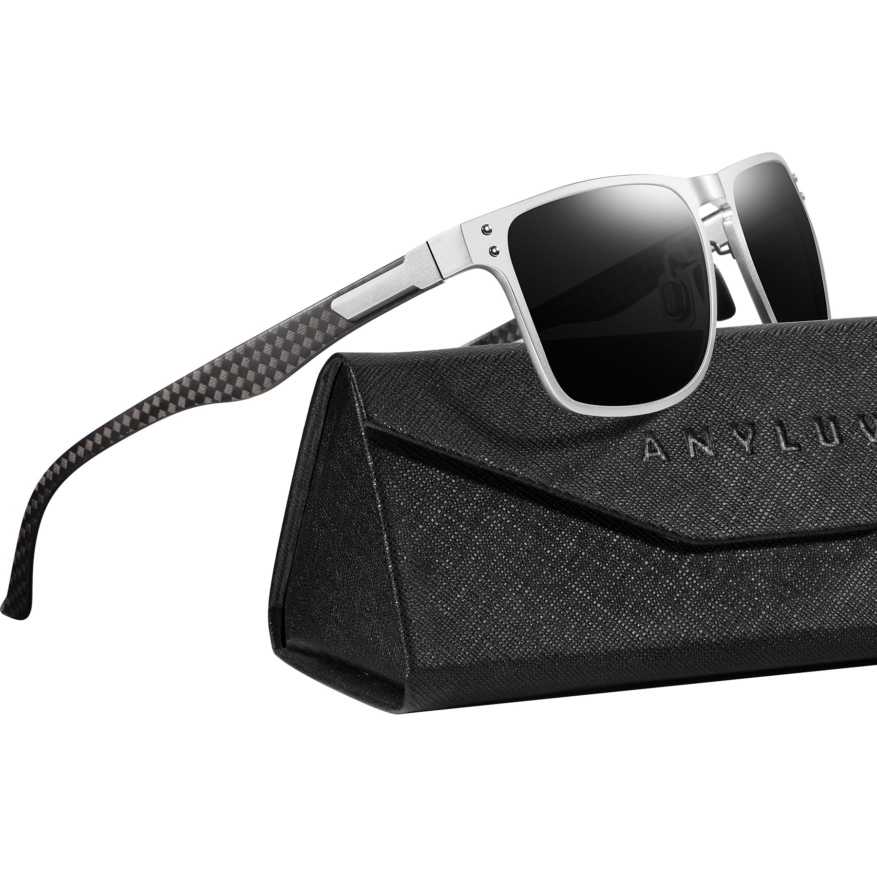 Luxury Carbon Fiber Temple Sunglasses S52-3