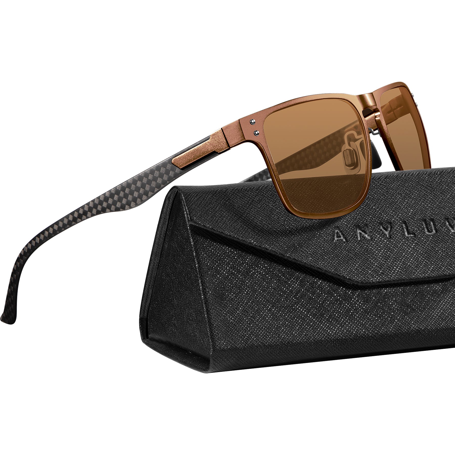 Luxury Carbon Fiber Temple Sunglasses S52-4