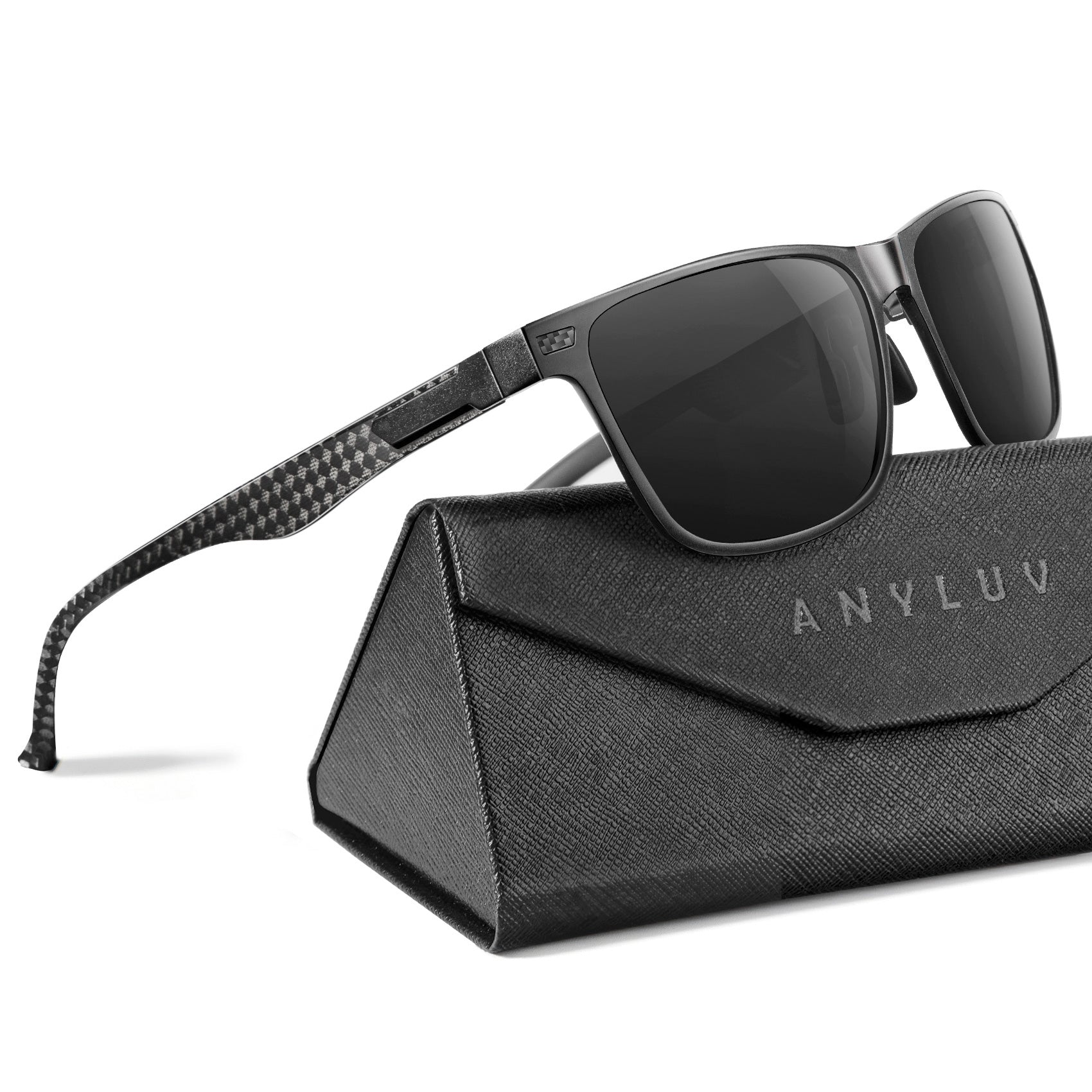 Luxury Carbon Fiber Temple Sunglasses S54-1