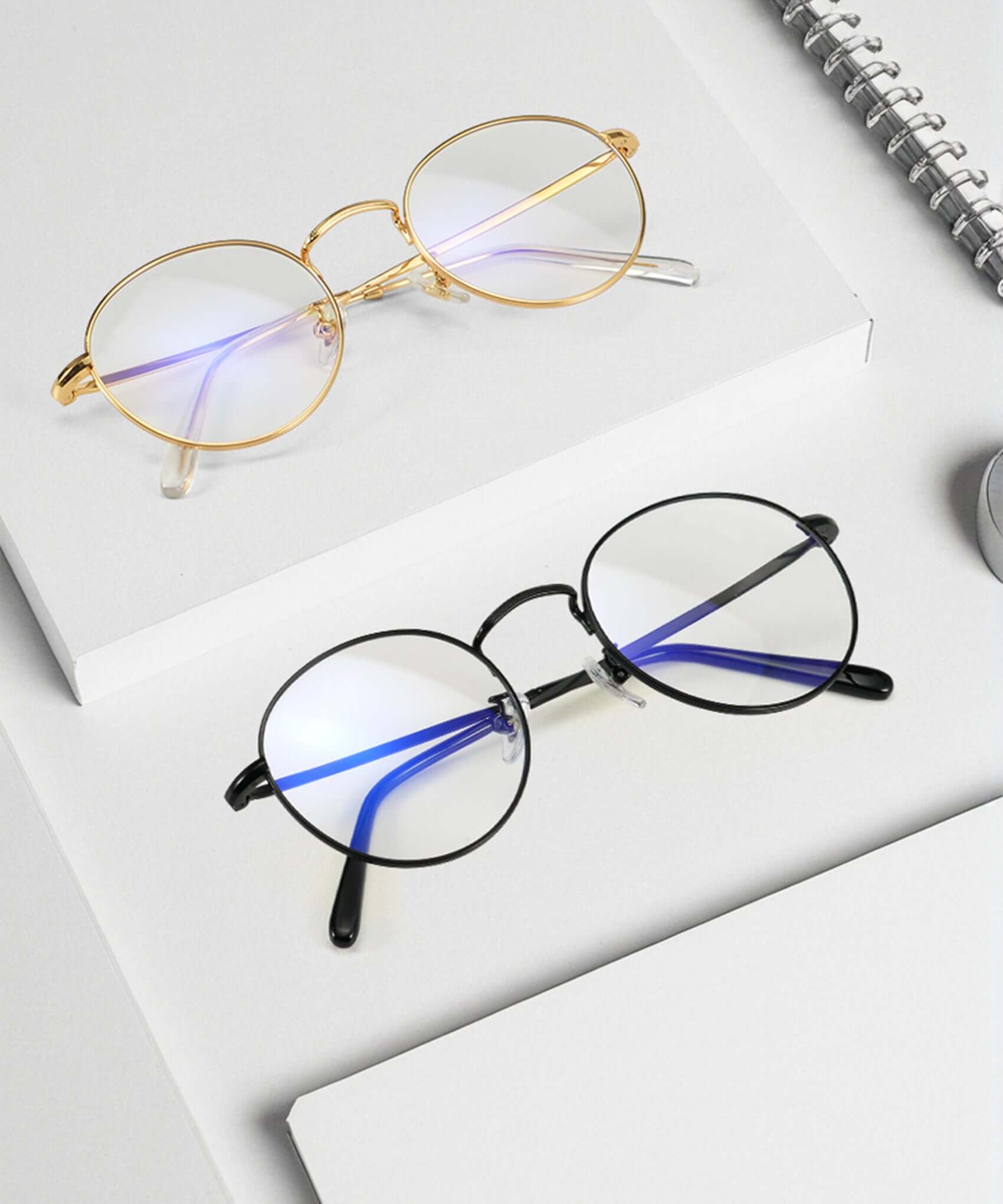 ANYLUV Orion Blue Light Blocking Glasses Gold Frame and Black Frame