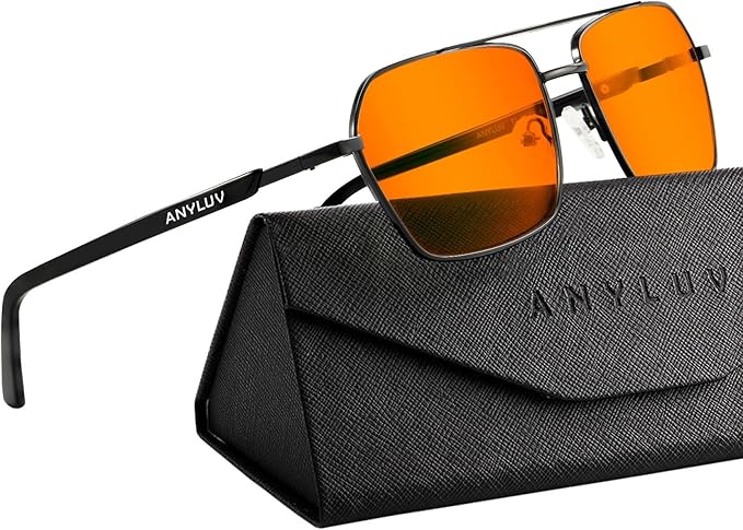 ANYLUV Blue Light Glasses Men/Women, Blue Light Blocking Glasses, Computer Screen Blocker Eyes Protection Glasses 9928-1