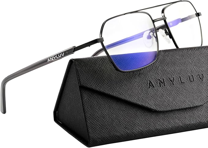 ANYLUV Blue Light Glasses Men/Women, Blue Light Blocking Glasses, Computer Screen Blocker Eyes Protection Glasses 4528-4