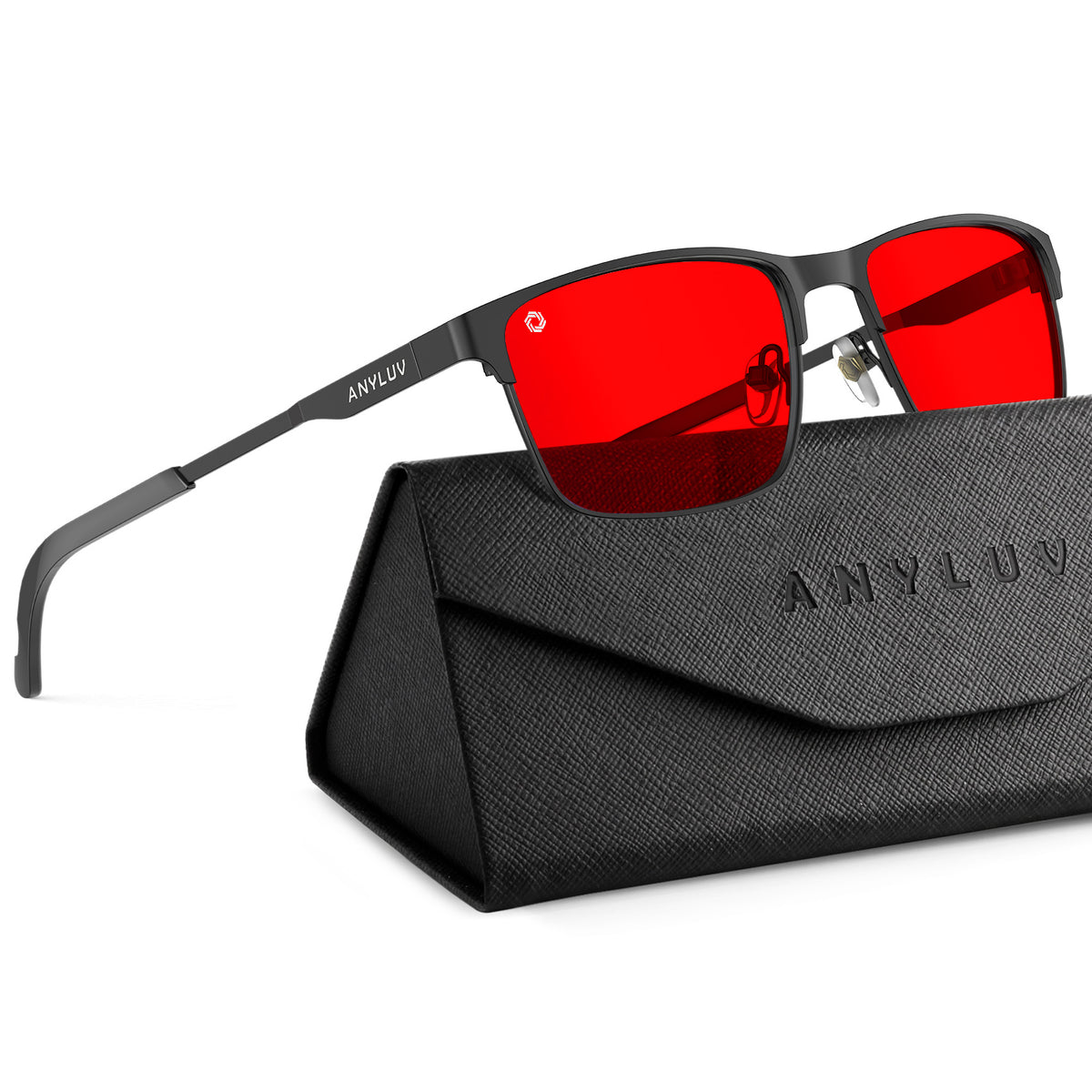 ANYLUV Blue Light Glasses for Men/Women, Lightweight Blue Light Blocking Glasses, Anti-Eye Strain Computer Glasses for Gaming WMAN132-1SE