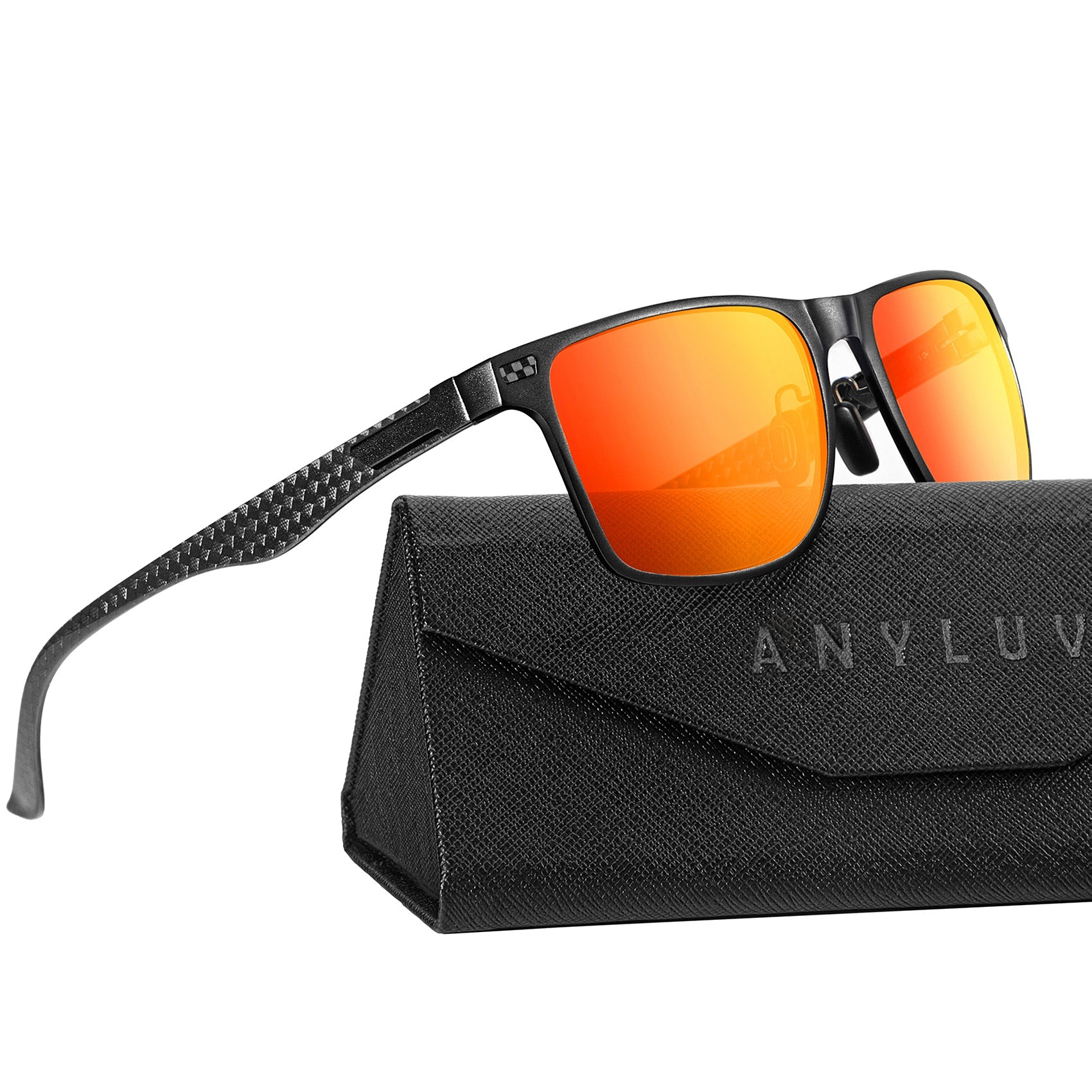 Luxury Carbon Fiber Temple Sunglasses S54-9