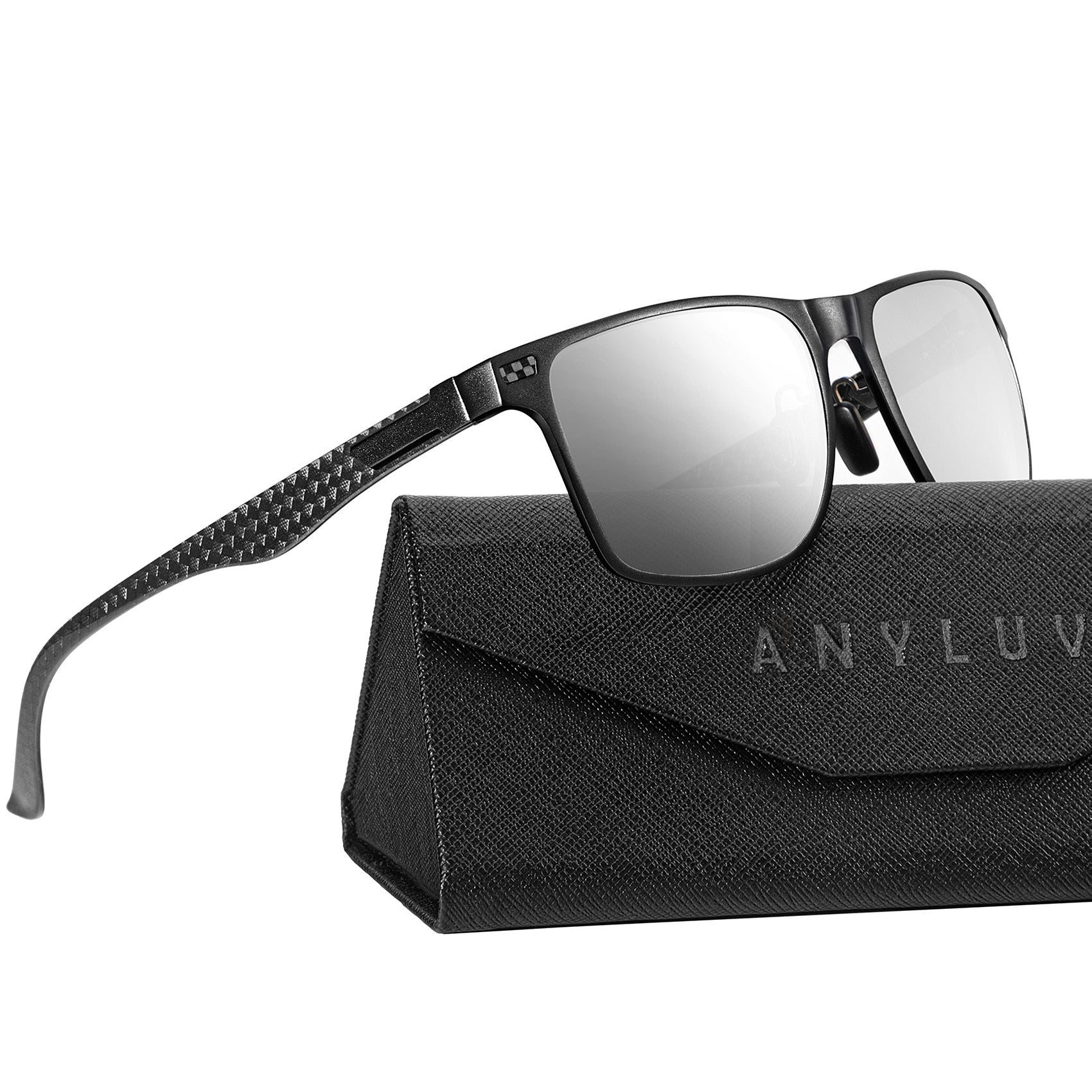 Luxury Carbon Fiber Temple Sunglasses S54-9