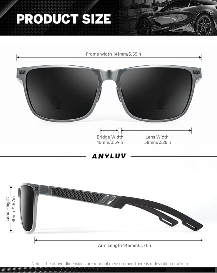 Al-Mg Metal Frame Sunglasses S53-7