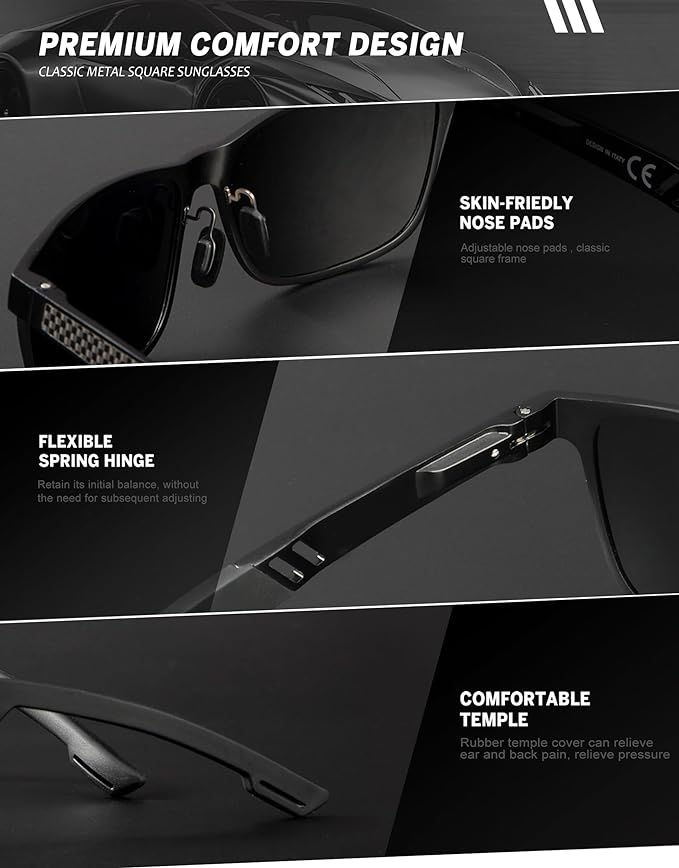 Al-Mg Metal Frame Sunglasses S53-8