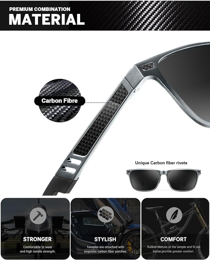 Al-Mg Metal Frame Sunglasses S53-7