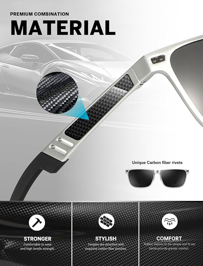 Al-Mg Metal Frame Sunglasses S53-1
