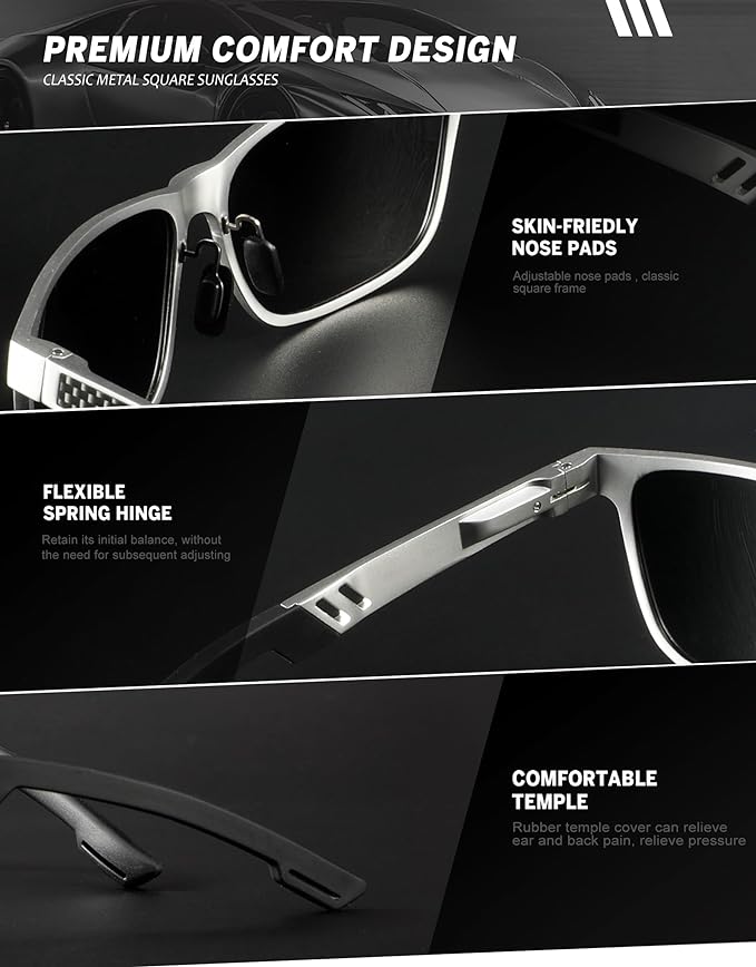 Al-Mg Metal Frame Sunglasses S53-6