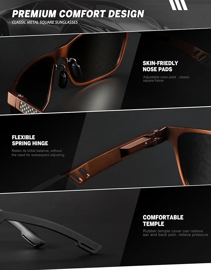 Al-Mg Metal Frame Sunglasses S53-9