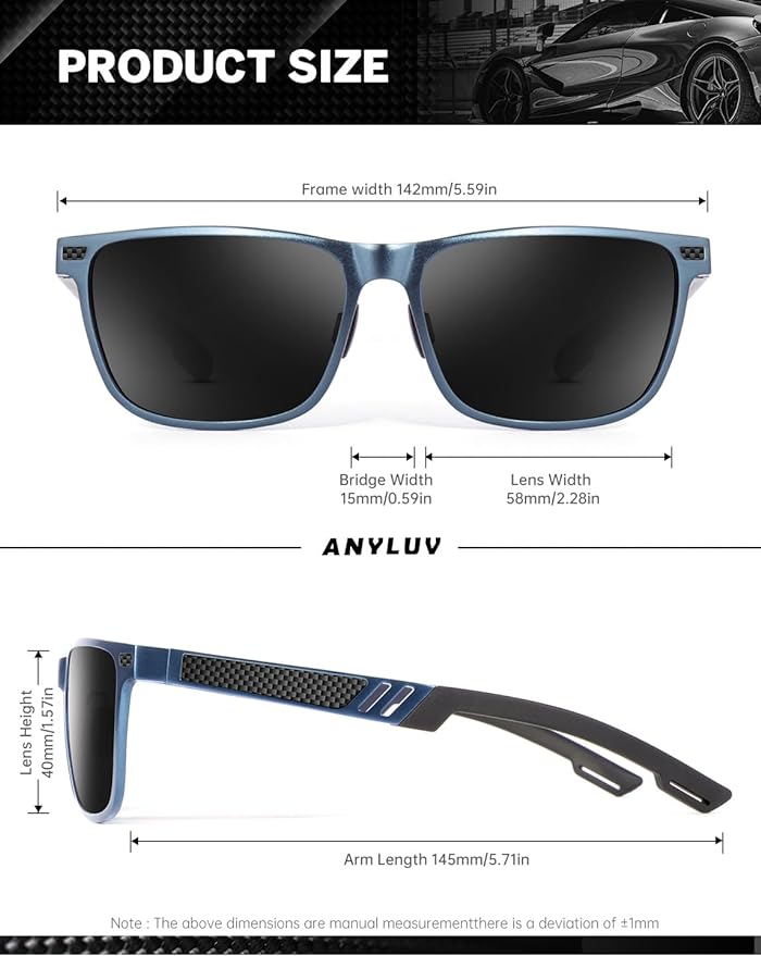 Al-Mg Metal Frame Sunglasses S53-2