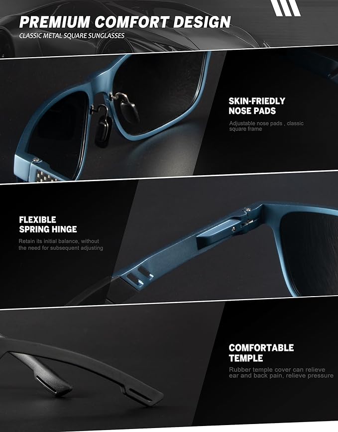 Al-Mg Metal Frame Sunglasses S53-10