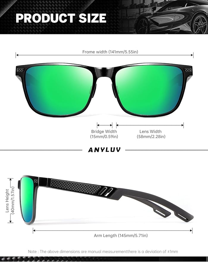 Al-Mg Metal Frame Sunglasses S53-3