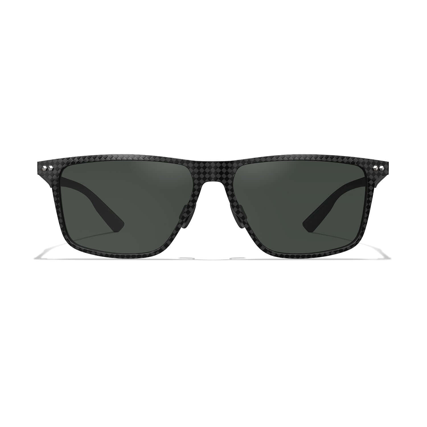 Full Carbon Fibre Rectangle Polarized Sunglasses A57