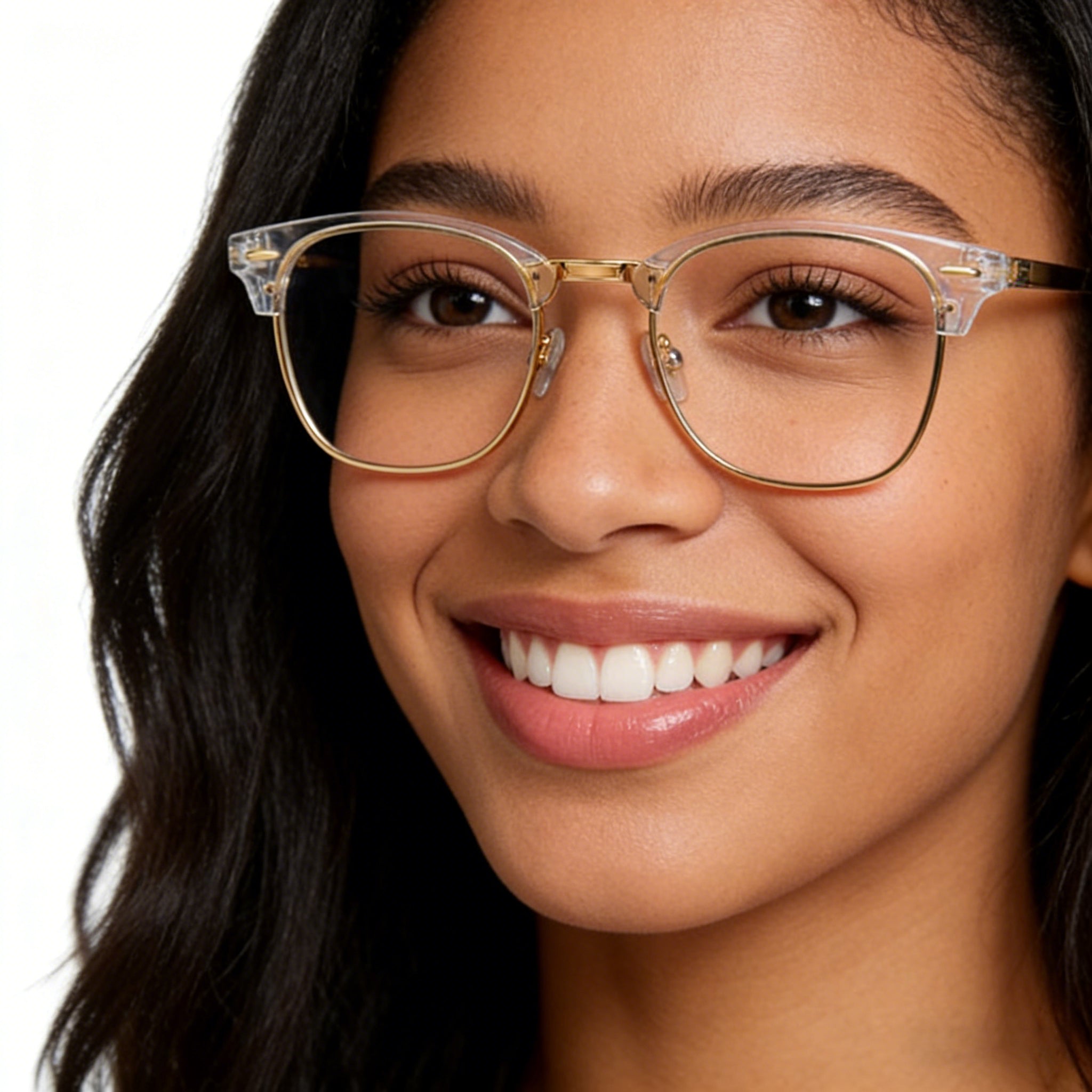 ANYLUV Blue Light Glasses for Women and Men,Advanced Computer Glasses,Semi Rimless Glasses(2 Packs)(WMAN4514-2-6)