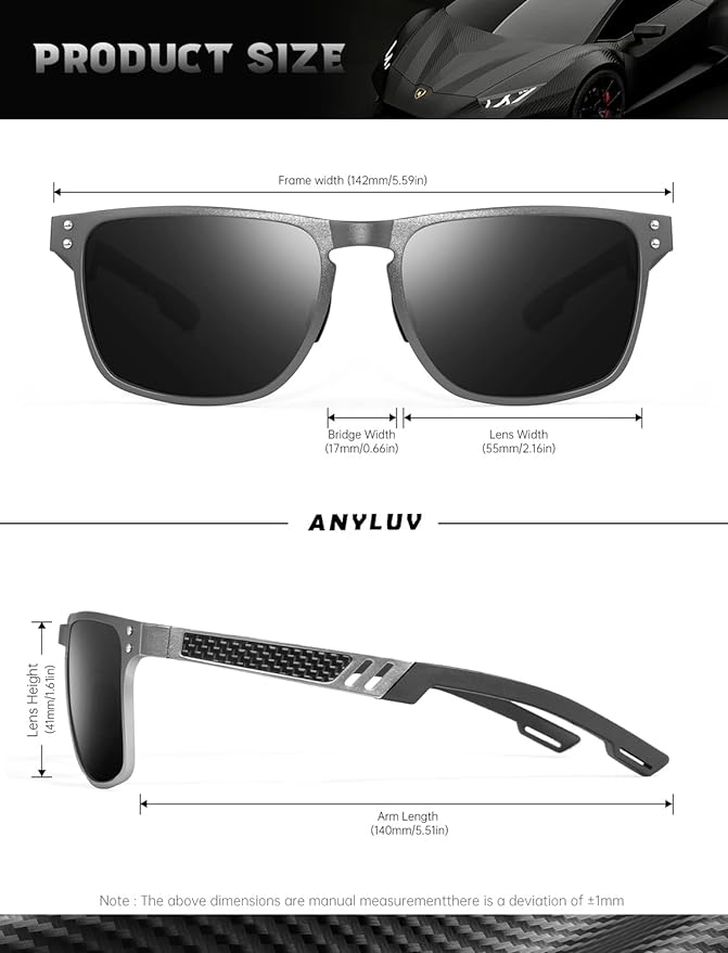 Al-Mg Metal Frame Sunglasses S51-1