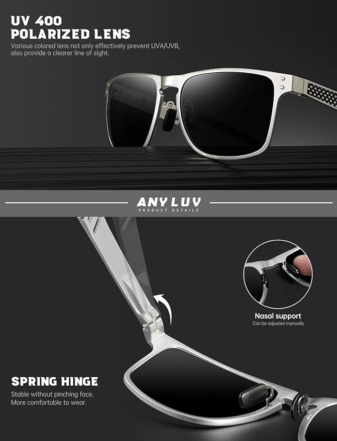 Al-Mg Metal Frame Sunglasses S51-1