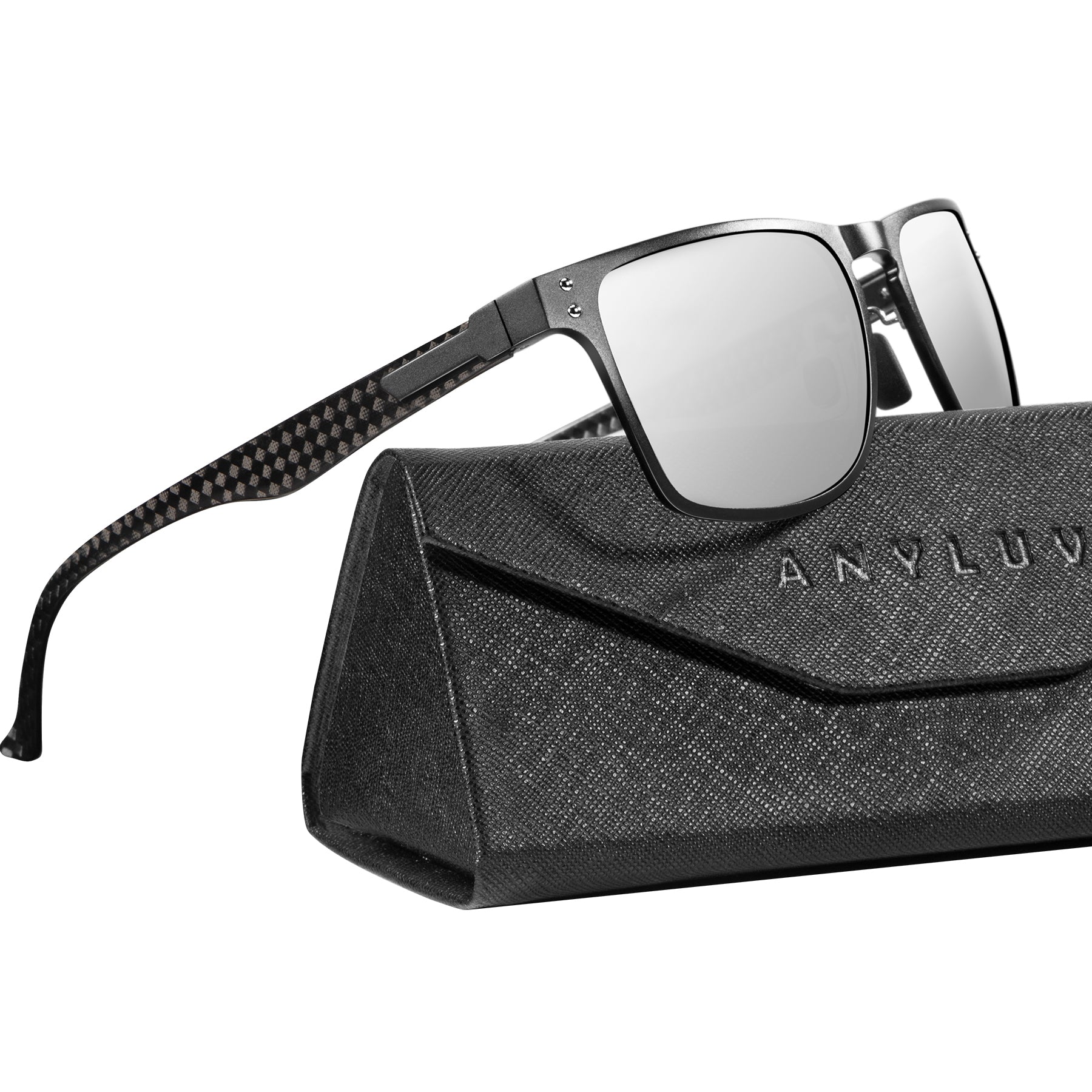 Luxury Carbon Fiber Temple Sunglasses S52-9