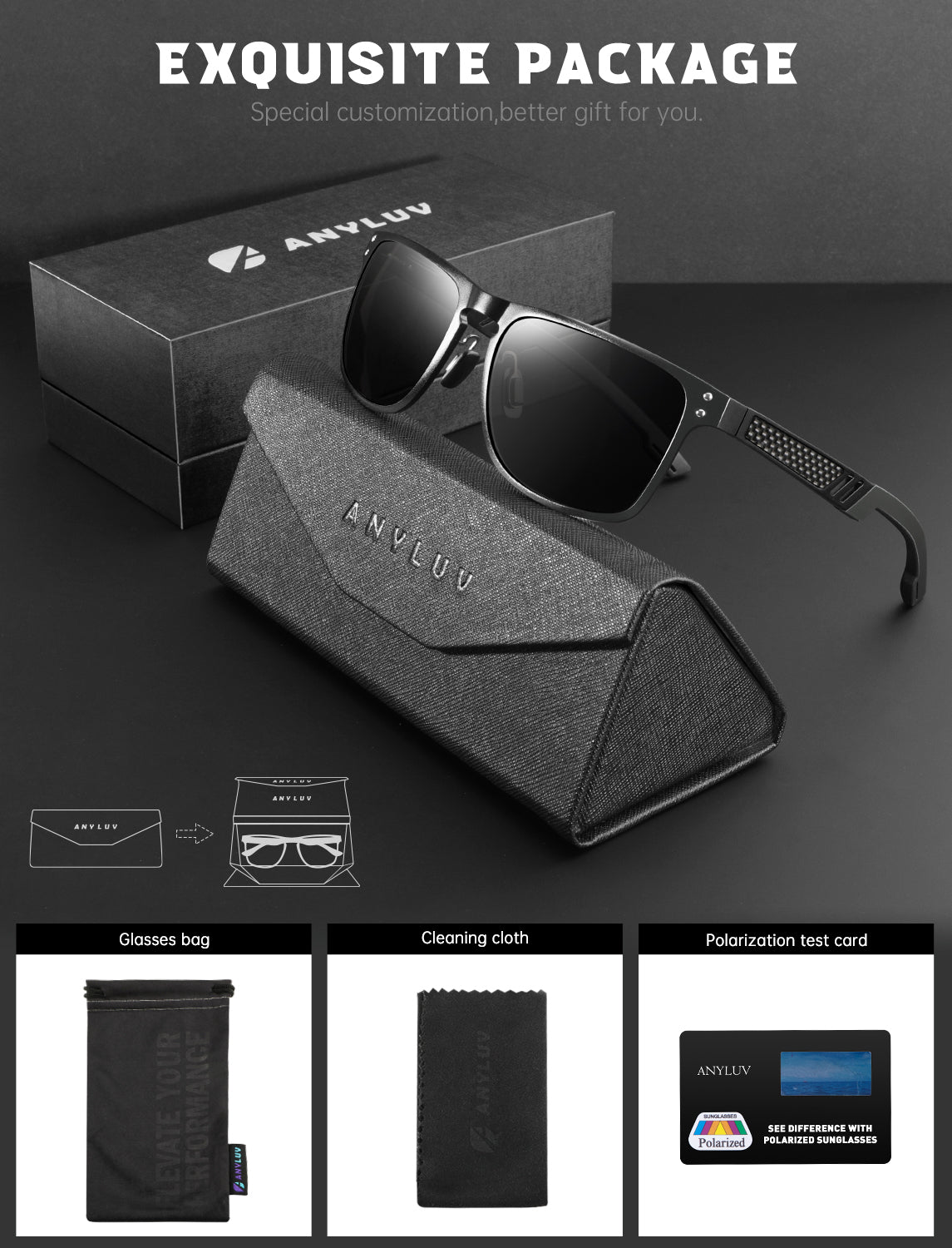 Al-Mg Metal Frame Sunglasses S51-1